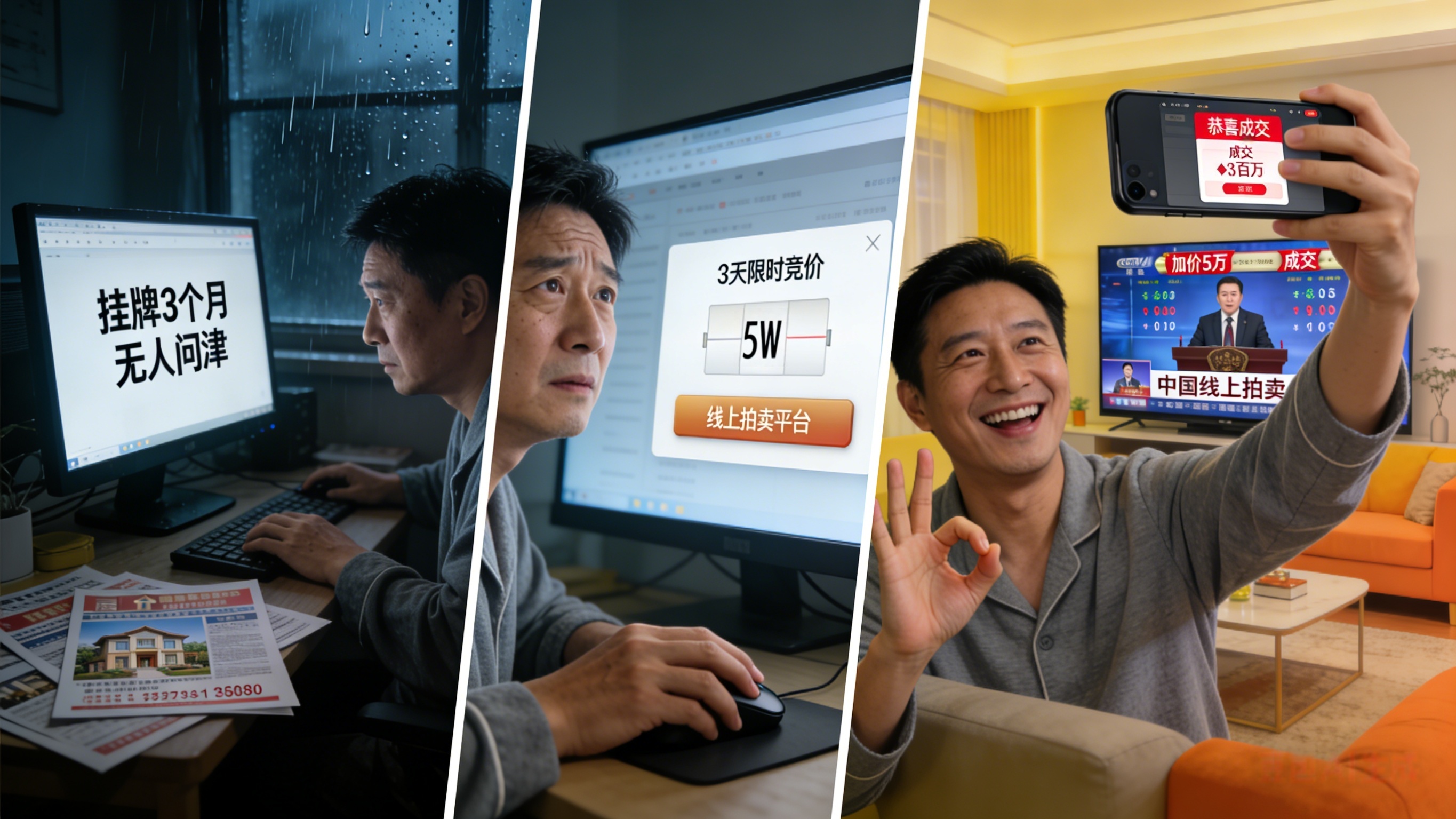 从&ldquo;卖不动&rdquo;到&ldquo;3天竞价&rdquo;，我的房子靠拍卖成交了